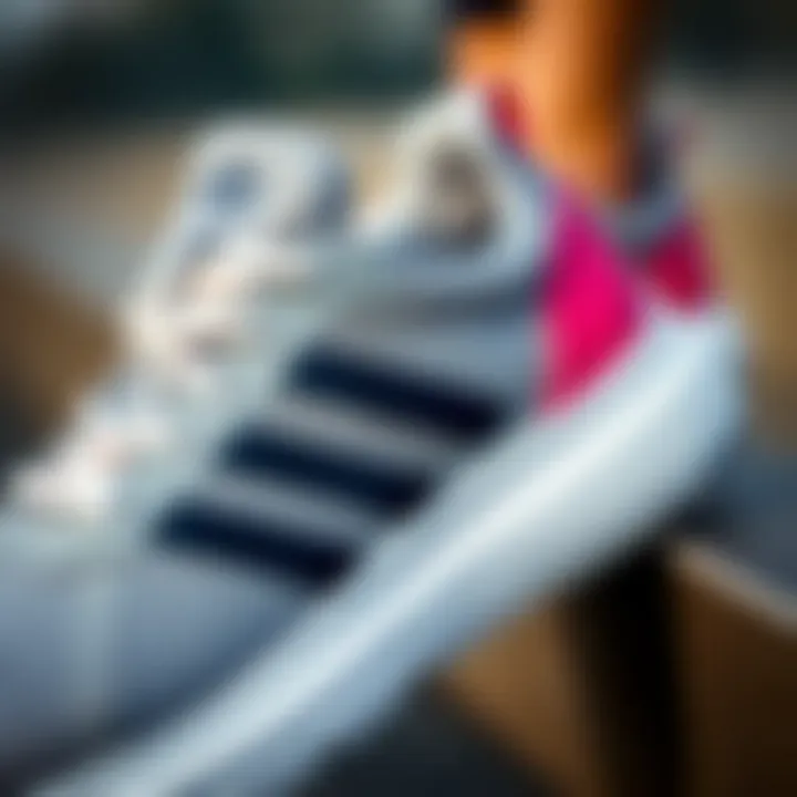 Close-up of comfortable and stylish running shoes