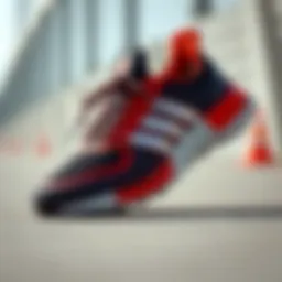 Dynamic running shoes showcasing advanced technology and design
