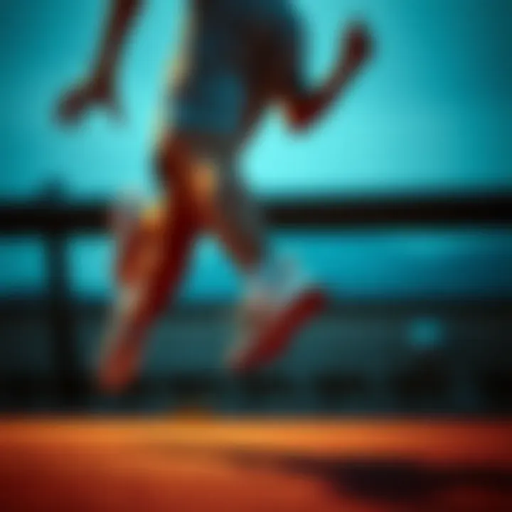 Runner showcasing agility and performance with adidas shoes