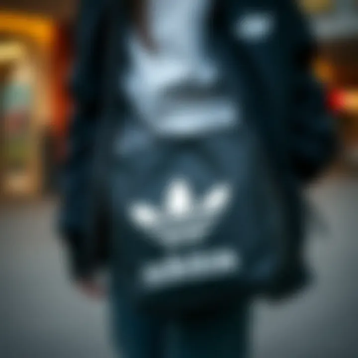 Combining Adidas bag with casual outfits