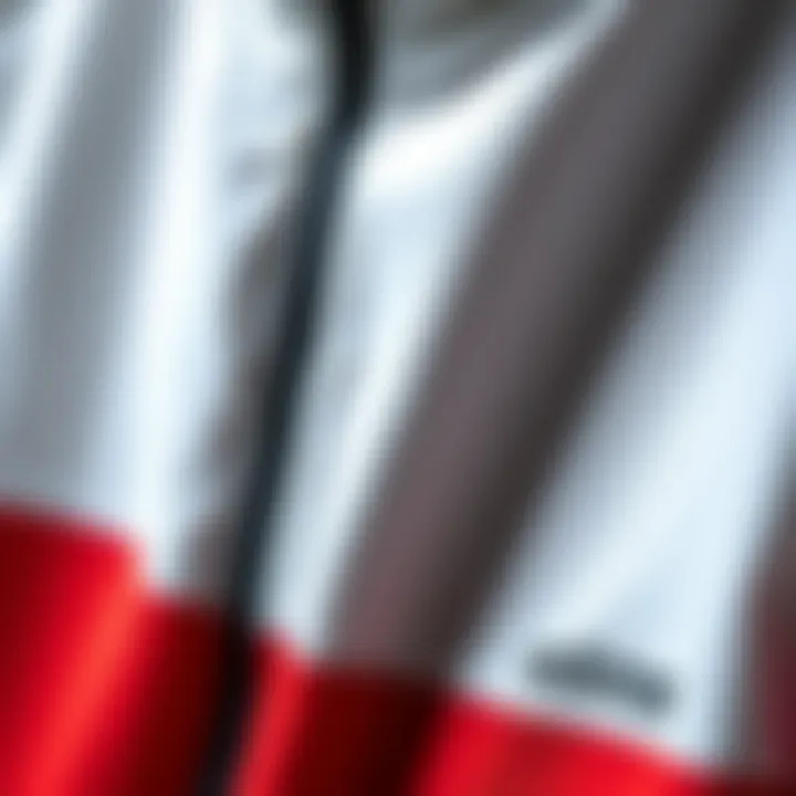 Quality Fabric Construction Close-up of high-quality fabric used in Adidas tracksuits