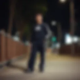 Stylish outfit featuring Adidas wide-leg sweatpants