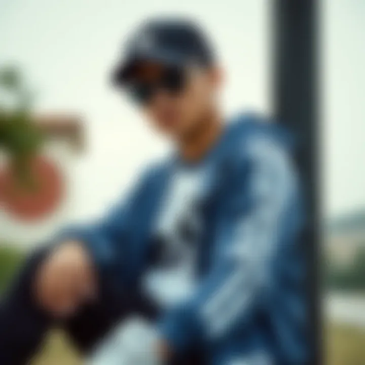 Stylish outfit featuring the Adidas Forum Low Mavi paired with trendy sportswear