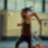 Dynamic athlete showcasing the Adidas Monofit in action