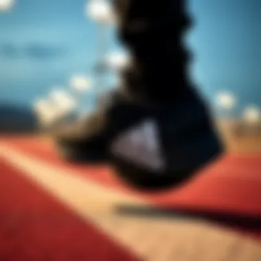 Aesthetic appeal of the Adidas Nite Ball captured in a dynamic shot