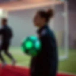 Innovative design of Adidas Nite Ball showcased in an athletic setting