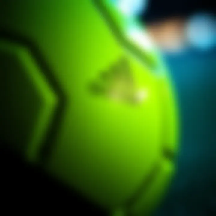 Close-up of the material quality of the Nite Ball