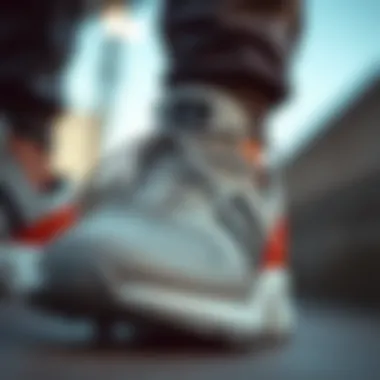 Innovative Design Elements A close-up view of the innovative design elements in Adidas Porsche Design footwear.