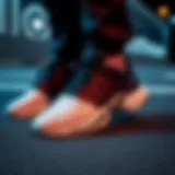 Sleek Contours of Adidas Porsche Design Elegant Adidas Porsche Design sneakers showcasing sleek contours and premium materials.