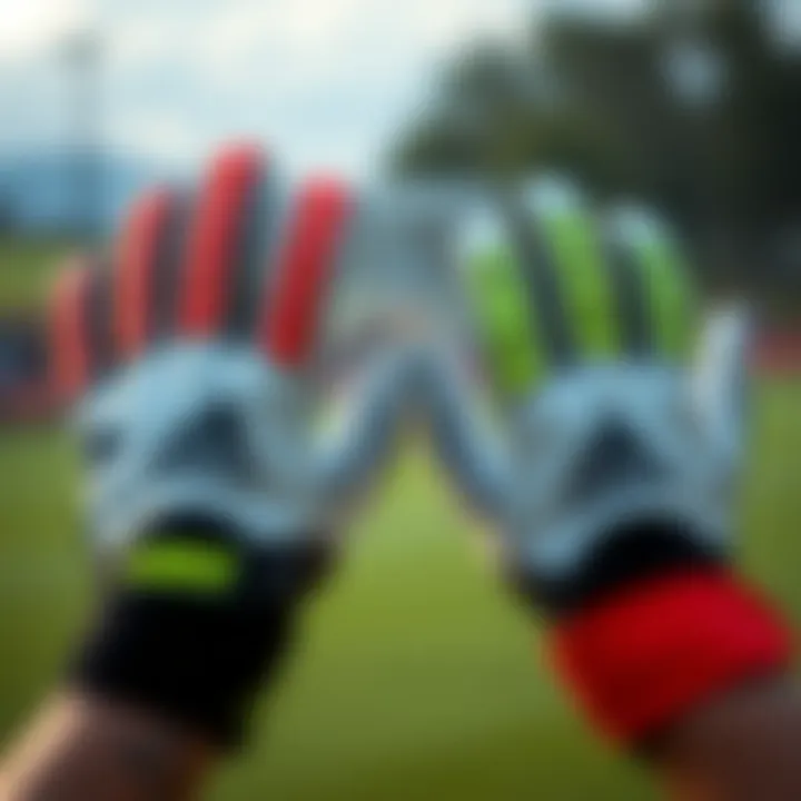 Comparison image of Adidas Predator gloves with competitor products.