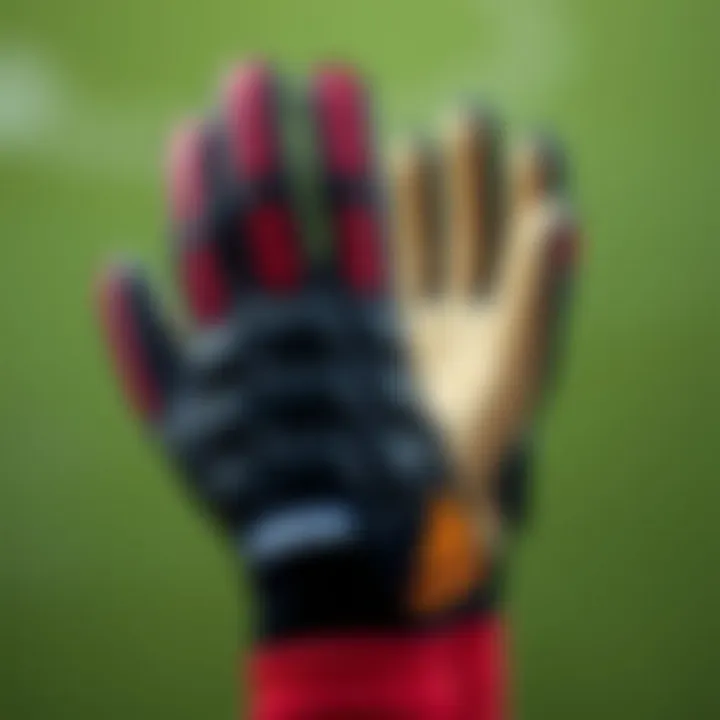 Technical specifications chart of Adidas Predator goalkeeper gloves.