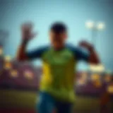 Dynamic athlete showcasing Adidas sportswear design