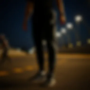 Athletic performance showcased in Adidas classic sweatpants