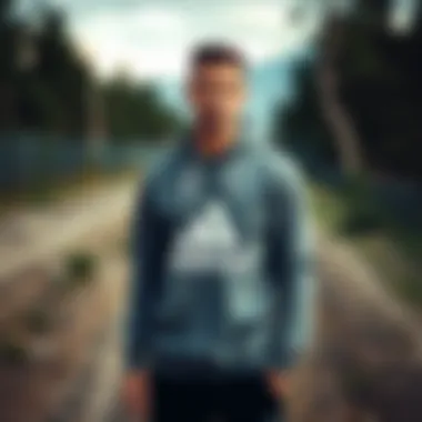 Adidas Terrex Sweatshirt in Outdoor Athletic Setting Adidas Terrex sweatshirt in an outdoor athletic setting