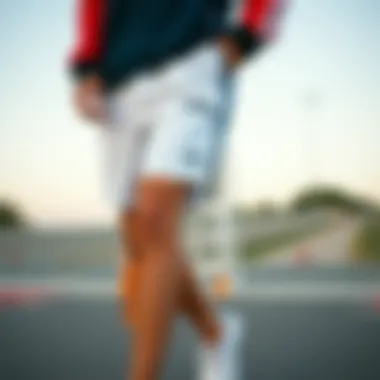 Fashion-forward casual look with Adidas bottoms