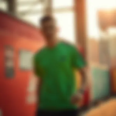 Dynamic Athletic Style with adidas Stylish adidas t-shirt in dynamic athletic setting