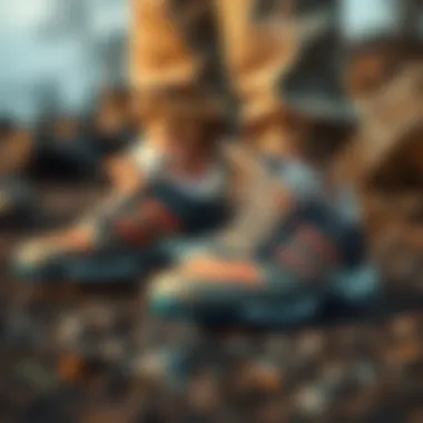 Stylish Adidas waterproof footwear showcasing unique design