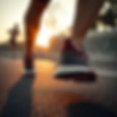 Adidas ZX 22 Boost in action during a running session