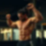 Strength training session highlighting muscle engagement