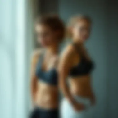 Before and after comparison showcasing physical transformation