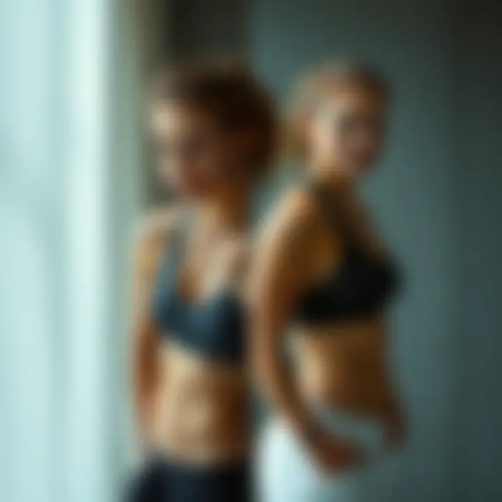 Before and after comparison showcasing physical transformation