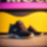 Stylish Skechers Arch Fit shoes on a trendy background