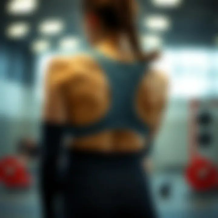 Athletic wear designed to support and enhance back muscle performance.