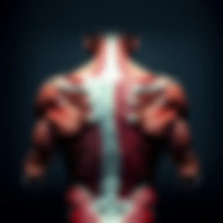 Anatomy of the back muscles showcasing their structure and interconnectivity.