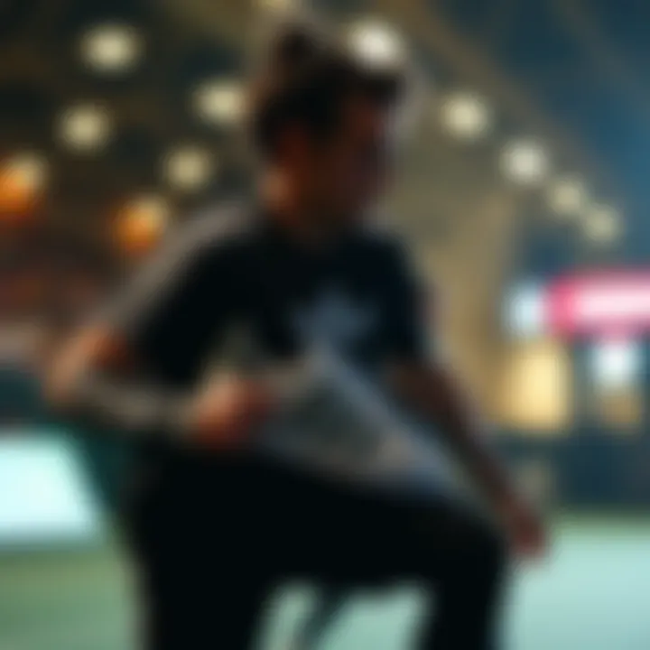 Athletic performance showcased while wearing Adidas Superstar