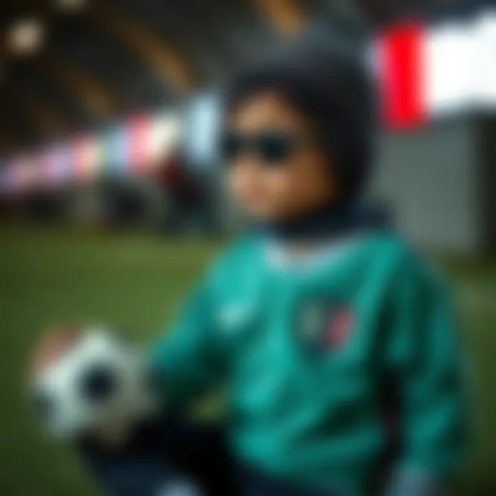 Stylish combination of GS jersey with baby accessories