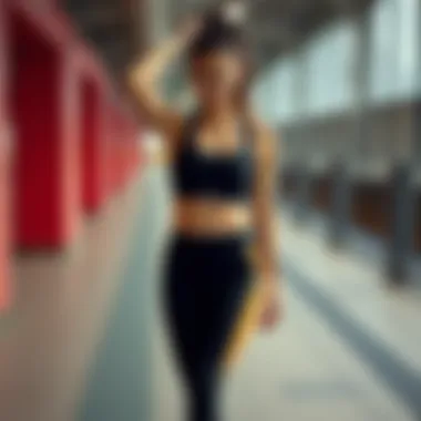 Visual showing market trends in athletic wear highlighting waist design