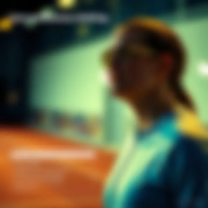 Graphical representation of user preferences in sports clothing