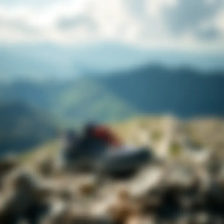 A scenic landscape featuring diverse terrains where Columbia footwear is ideal for outdoor exploration.