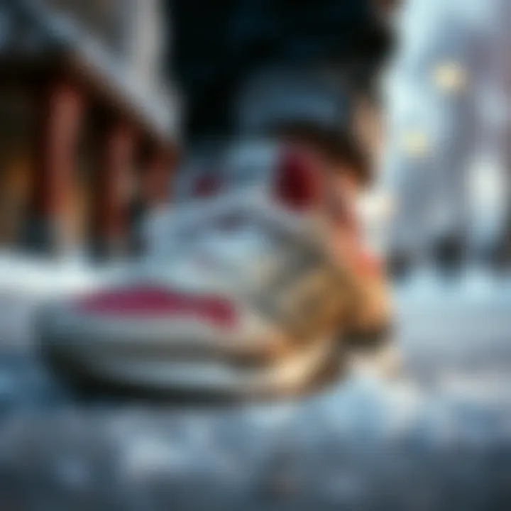 Comfortable winter sneakers showcasing winter trends