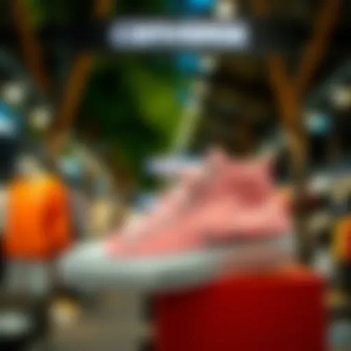 A vibrant display of Converse athletic wear showcasing the latest collection.