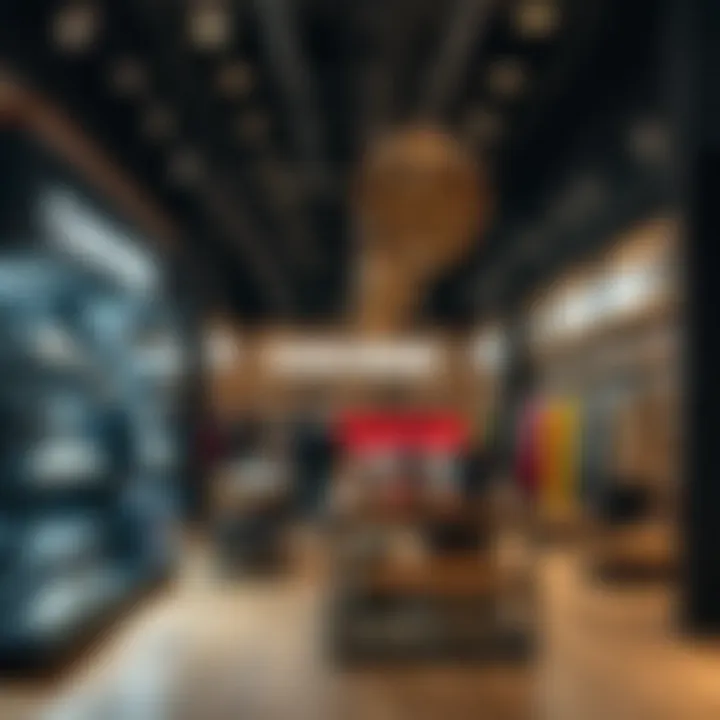 A cozy shopping atmosphere inside Converse Istinye Park, inviting customers to explore.