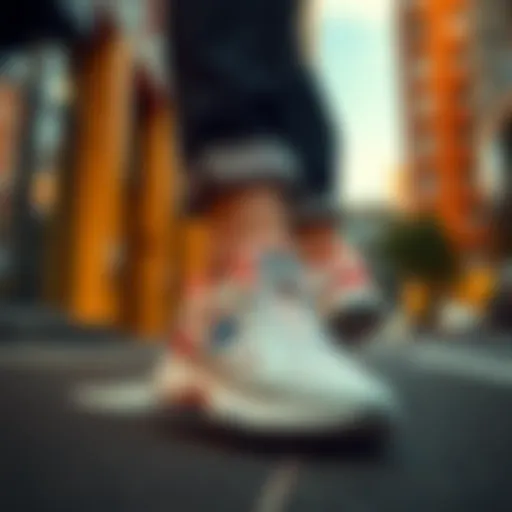 Stylish Converse Run Star Motion CX sneakers in a dynamic urban setting.