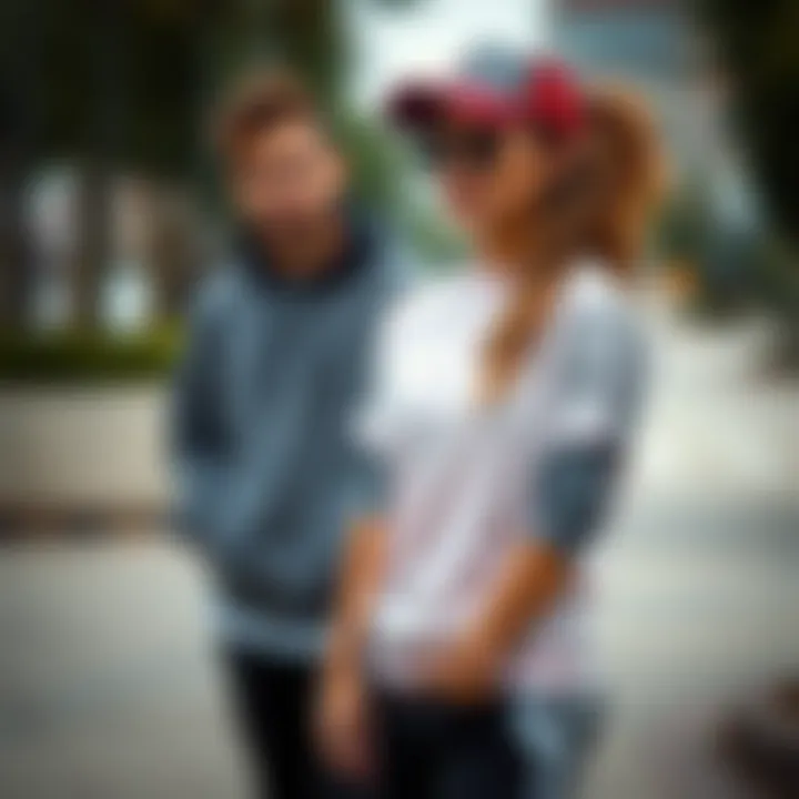 Stylish casual sportswear ensemble