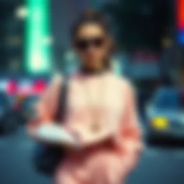 Trendy Dior sportswear paired with stylish accessories