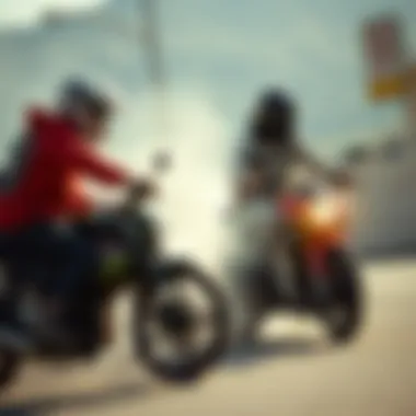 A group of enthusiasts sharing their drift biking experiences