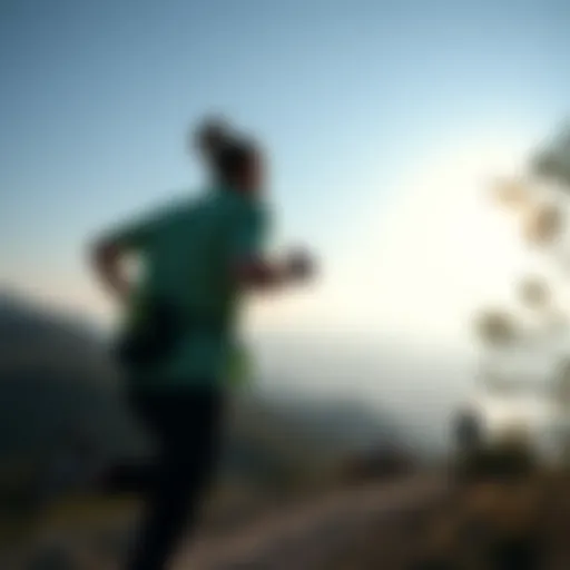 Running for Weight Loss Running on a scenic trail