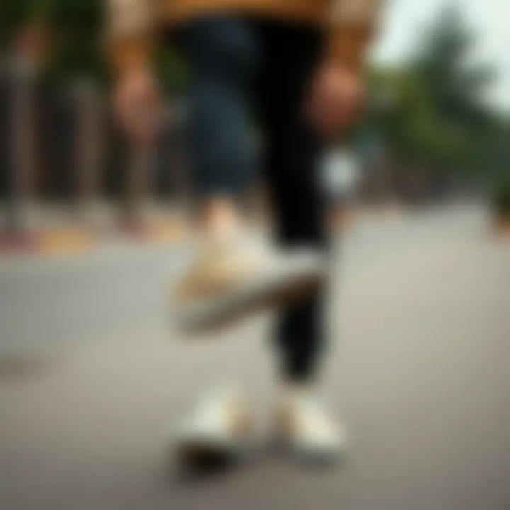 A man showcasing different styles of canvas shoes