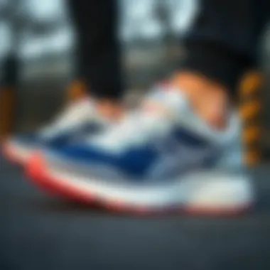 Comfort features in running shoes