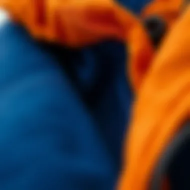 Close-up of fabric textures used in coats