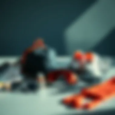 Accessorizing for an Active Lifestyle A variety of trendy sports accessories showcased on a flat surface