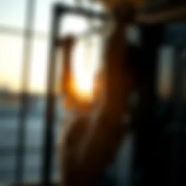 Demonstrating proper pull-up technique