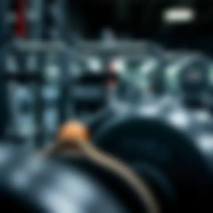 Close-up of weights and fitness equipment with a focus on durability