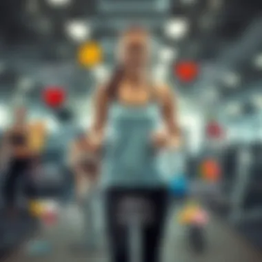 Illustration of various health benefits from consistent exercise