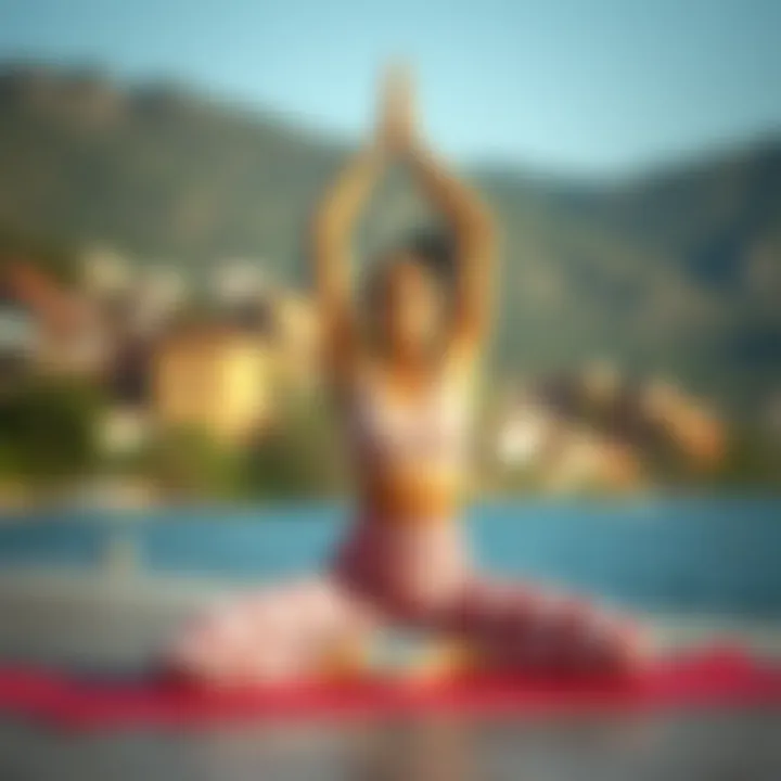 Yoga session focusing on core stability