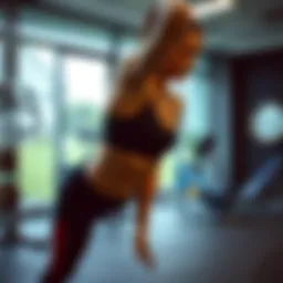 Demonstration of a core strengthening exercise